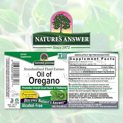 Oil of Oregano Alcohol Free Extract by Nature's Answer
