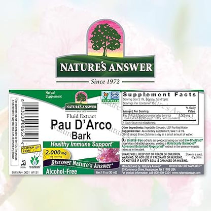 Pau D'Arco Alcohol Free Extract by Nature's Answer