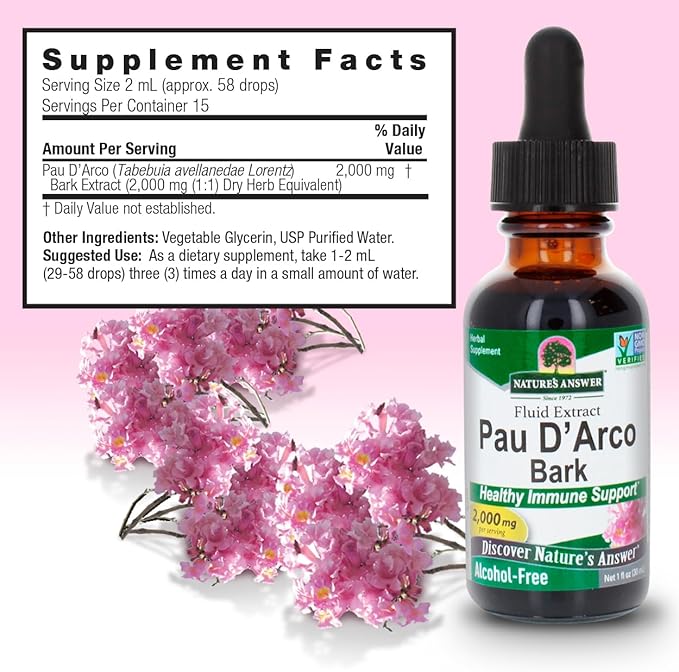 Pau D'Arco Alcohol Free Extract by Nature's Answer