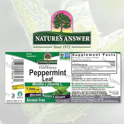 Peppermint Alcohol Free Extract by Nature's Answer