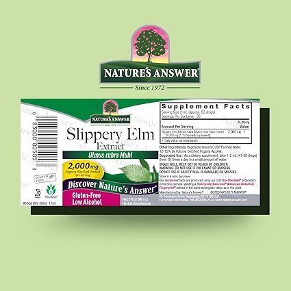 Slippery Elm Bark Extract by Nature's Answer
