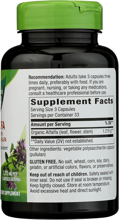 Alfalfa Leaves Capsules by Nature's Way