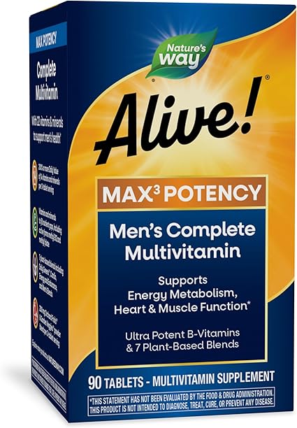 Alive Men's Max 3 Multivitamin by Nature's Way