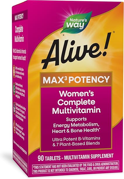 Alive Women's Max 3 Multivitamin Tablets by Nature's Way