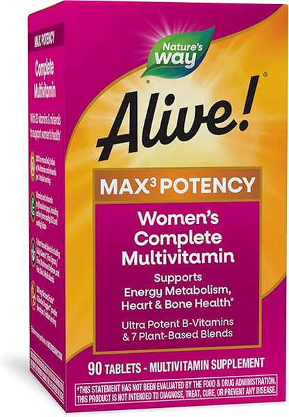 Alive Women's Max 3 Multivitamin Tablets by Nature's Way