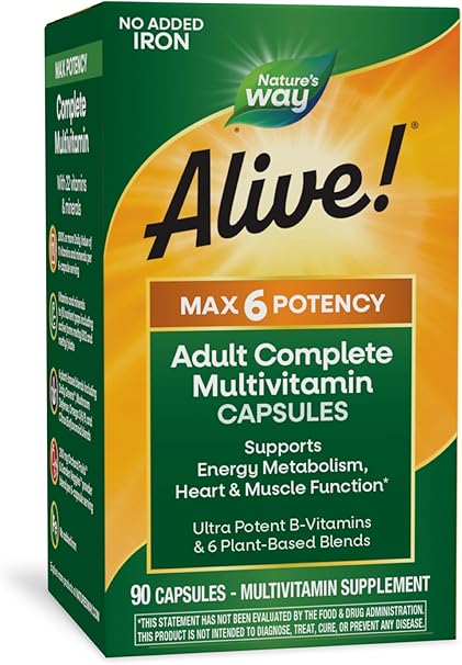 Alive Iron Free Multivitamin Capsules by Nature's Way