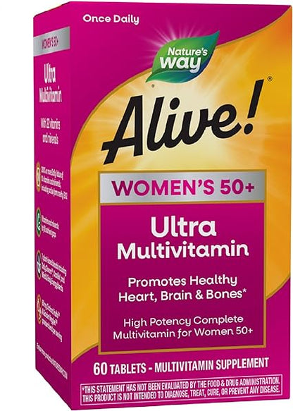Alive One Daily Ultra Women's 50+ Multivitamin Tablets by Nature's Way