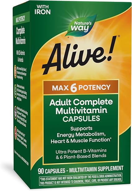 Alive Max 6 Multivitamin Capsules by Nature's Way
