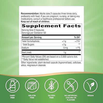 Beet Root Capsules by Nature's Way