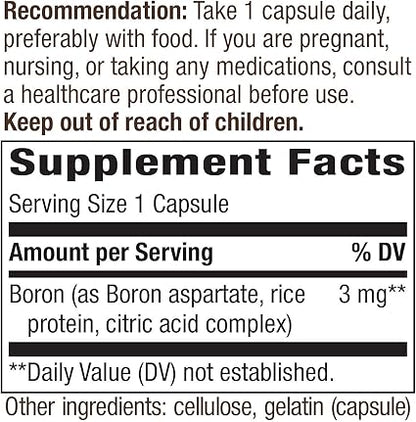 Boron Complex 3mg Capsules by Nature's Way