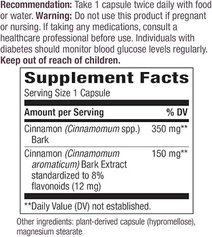 Cinnamon Extract Capsules by Nature's Way