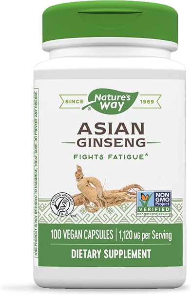 Asian Ginseng Capsules by Nature's Way