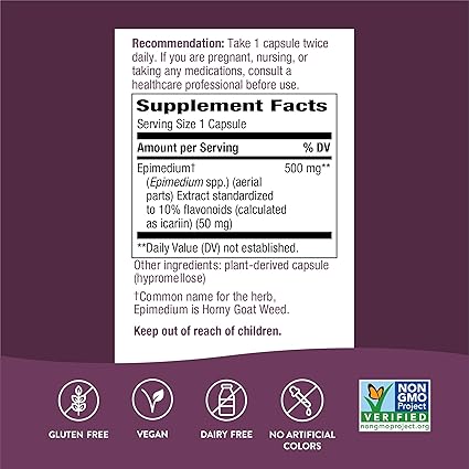 Horny Goat Weed Capsules by Nature's Way