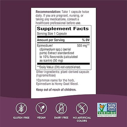 Horny Goat Weed Capsules by Nature's Way