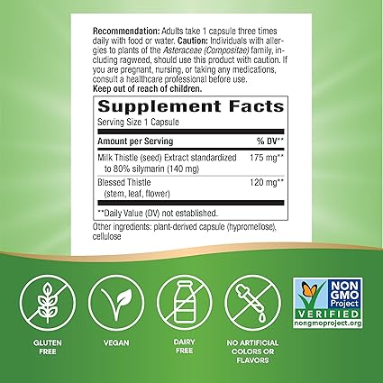 Milk Thistle Seed Extract Capsules by Nature's Way