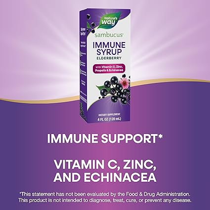 Sambucus Elderberry Immune Syrup 4oz by Nature's Way