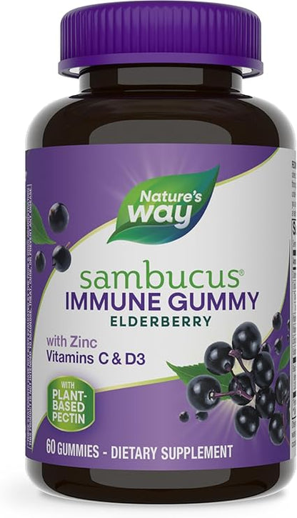 Sambucus Elderberry Gummies 60ct by Nature's Way