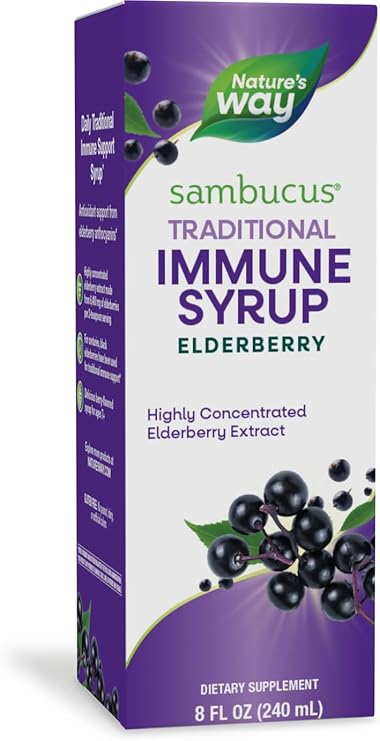 Sambucus Elderberry Syrup 8oz by Nature's Way