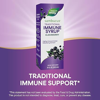 Sambucus Elderberry Syrup 8oz by Nature's Way
