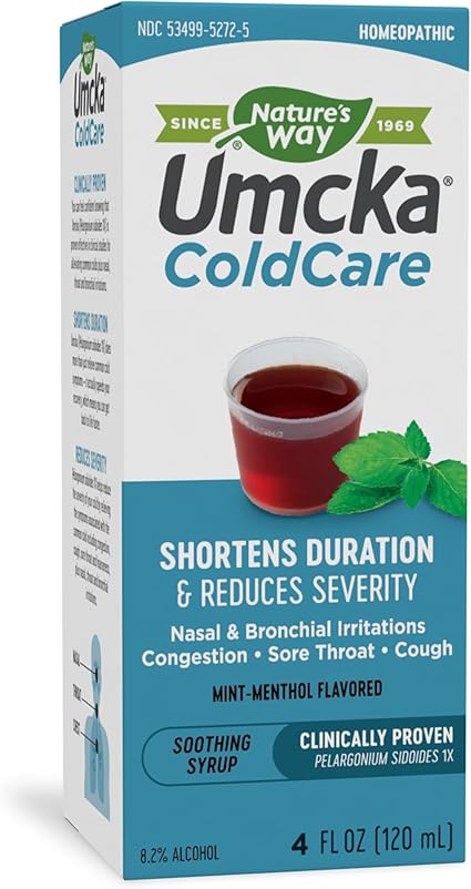 Umcka Cold Care Menthol Syrup by Nature's Way