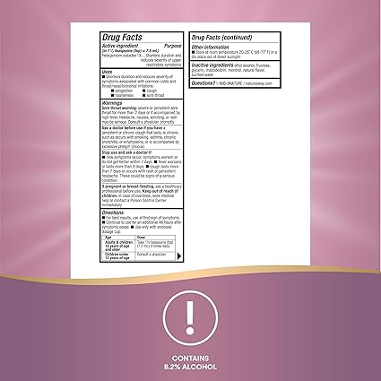 Umcka Cold Care Menthol Syrup by Nature's Way