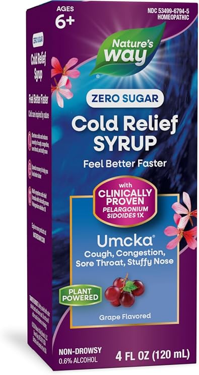 Umcka Sugar Free Grape Syrup by Nature's Way