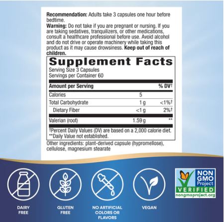 Valerian Root Capsules by Nature's Way