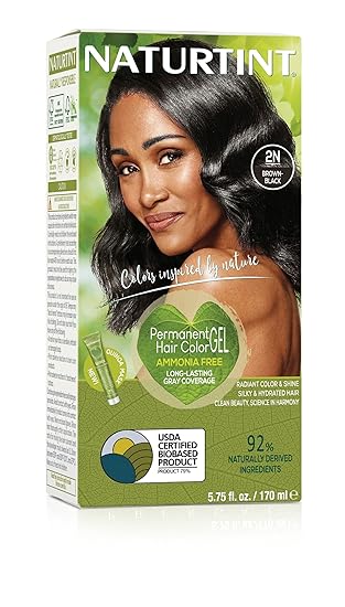 Natural 2N Brown Black Permanent Hair Color Gel by NaturTint