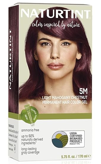 Natural 5M Light Mohogany Chestnut Permanent Hair Color by NaturTint