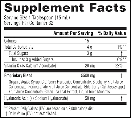 Liquid Hyaluronic Acid Blueberry by NeoCell