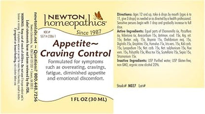 Appetite & Craving Control Liquid Homeopathic by Newton Homeopathics