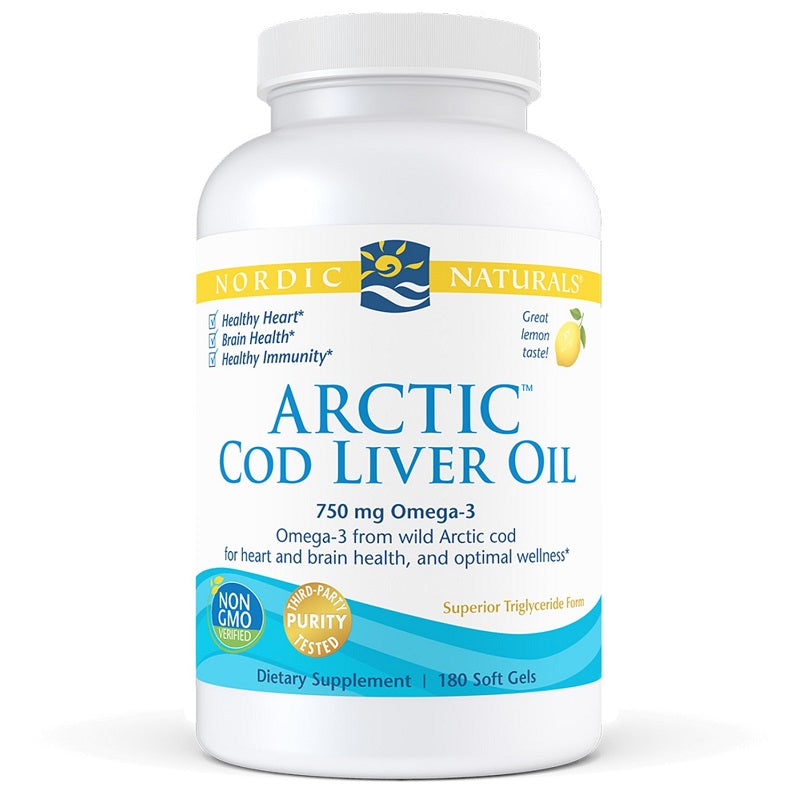 Arctic Cod Liver Oil 180sg by Nordic Naturals