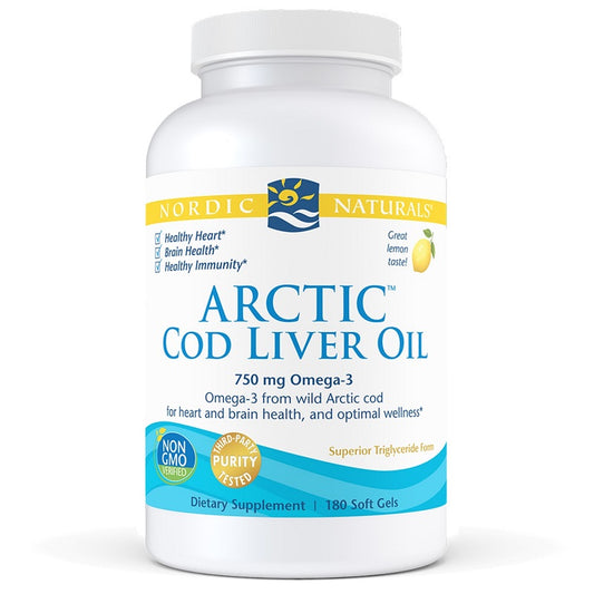 Arctic Cod Liver Oil 180sg by Nordic Naturals