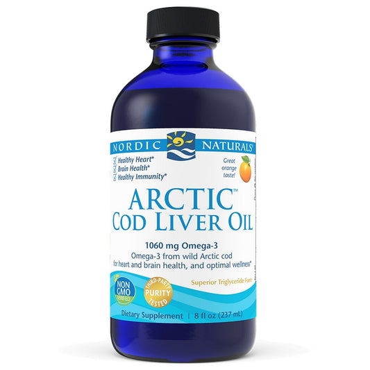 Arctic Cod Liver Oil Liquid Orange 8oz by Nordic Naturals
