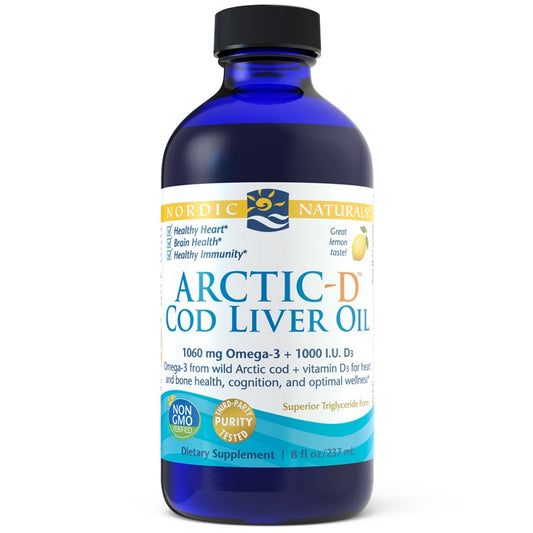 Arctic-D Cod Liver Oil Liquid 8oz by Nordic Naturals