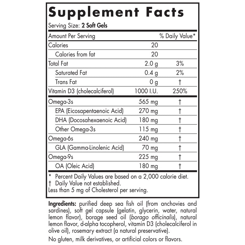 Complete Omega-D3 60sg by Nordic Naturals