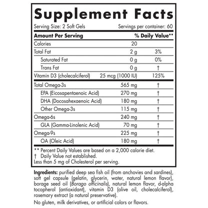 Complete Omega-D3 120sg by Nordic Naturals