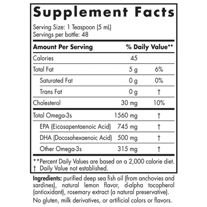 Omega-3 Liquid 8oz by Nordic Naturals