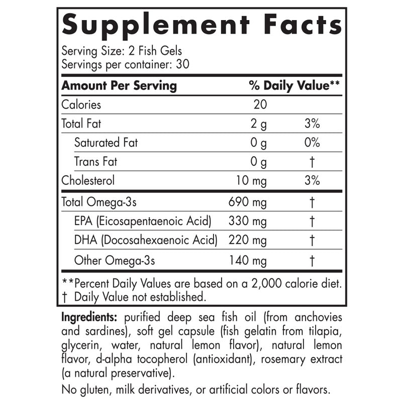 Omega-3 in Fish Gelatin 60sg by Nordic Naturals