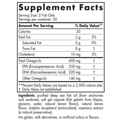 Omega-3 in Fish Gelatin 60sg by Nordic Naturals