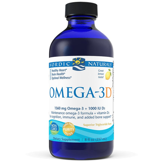 Omega-3D Liquid 8oz by Nordic Naturals