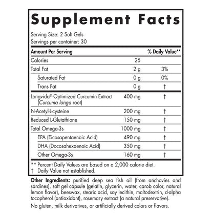 Omega Curcumin 60sg by Nordic Naturals