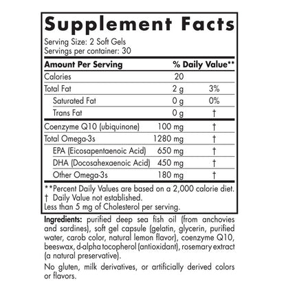 Ultimate Omega + CoQ10 60sg by Nordic Naturals