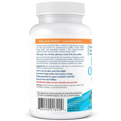 Ultimate Omega + CoQ10 60sg by Nordic Naturals