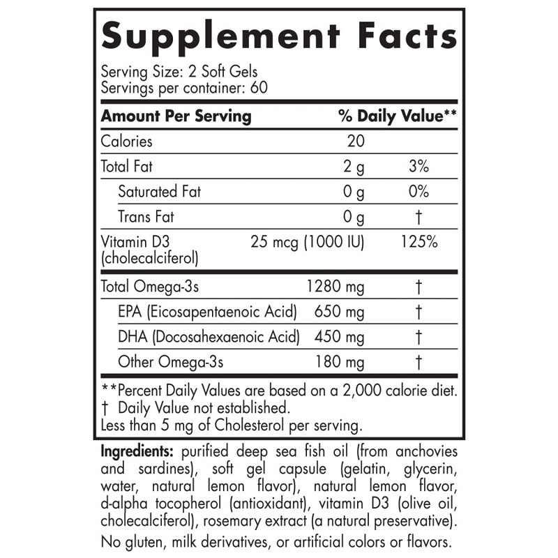 Ultimate Omega D3 120sg by Nordic Naturals
