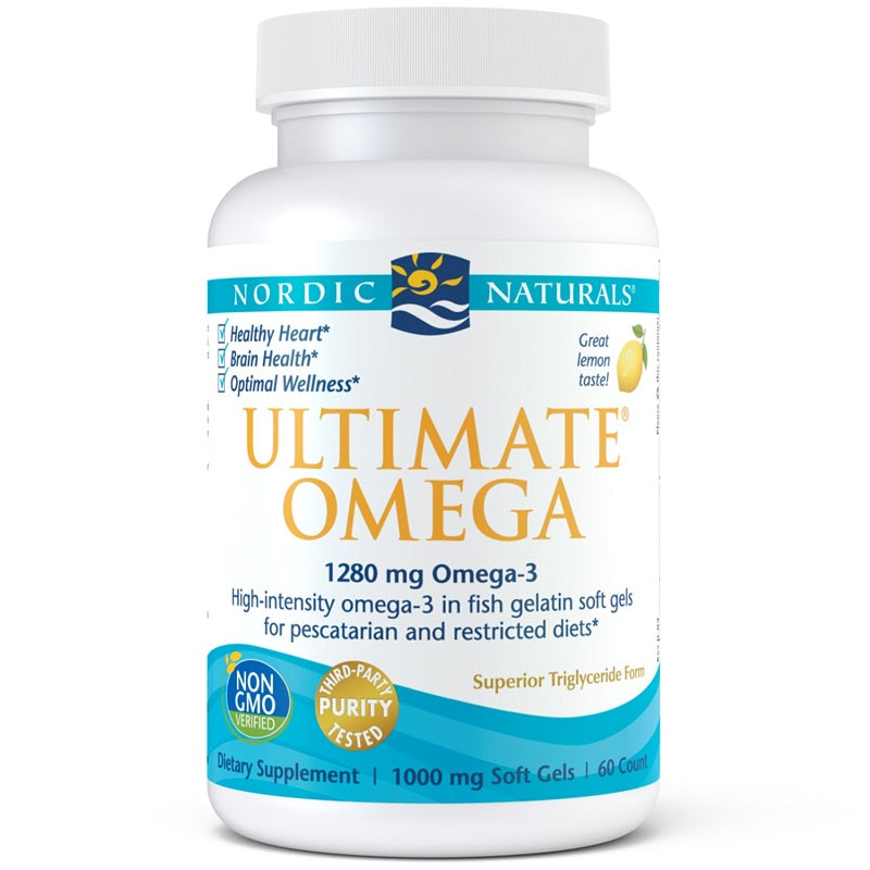 Ultimate Omega in Fish Gelatin 60sg by Nordic Naturals
