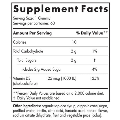 Vitamin D3 60 Gummies by Nordic Naturals