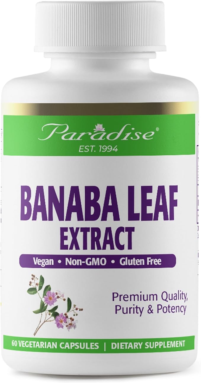 Banaba Leaf Extract Capsules by Paradise Herbs