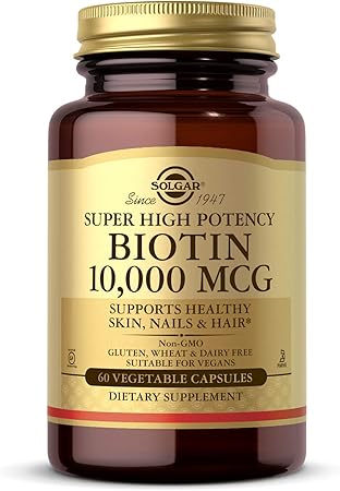 Biotin 10,000mcg Capsules by Solgar