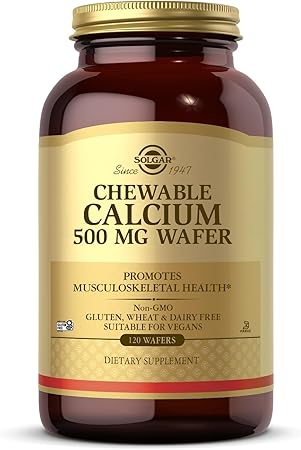 Calcium 500mg Chewable Tablets by Solgar